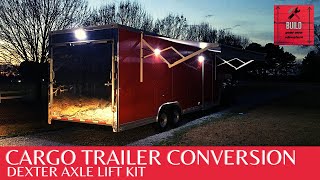 Lifting Block Install Cargo Trailer Conversion [upl. by Enelak]