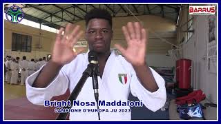 STAGE FIJLKAM JUDO 2023 INTERVISTA GIANNI MADDALONI E BRIGHT NOSA MADDALONI [upl. by Yennor819]