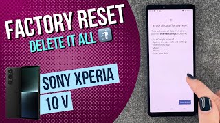 factory reset sony xperia 10V [upl. by Ekez961]