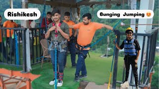 FUN ACTIVITY IN RISHIKESH 😍BUNGING JUMPING  RIVER RAFTING [upl. by Ribak]