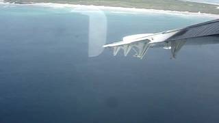 Flybe flight from Benbecula to Barra airport  beach landing with twin otter [upl. by Alena]