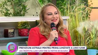 Previziunile astrale pentru prima jumătate a lunii iunie cu Cristina Demetrescu [upl. by Annetta]