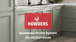 Howdens Handleless Kitchen Profile Installation Video [upl. by Ademordna351]