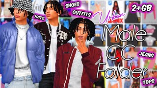 URBAN MALE CC FOLDER  206 GB   The Sims 4 [upl. by Varian]