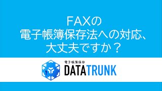 電子帳簿保存法対応ストレージ「DATATRUNK」 [upl. by Sandeep94]