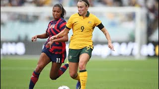 USWNT v Matildas  Game 1  Highlights  Game 2 Live on Paramount  10 [upl. by Edac]