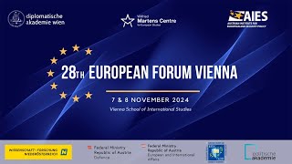 28th European Forum Vienna  Europes Future Time to Decide Time to Act Day 2 [upl. by Niak]