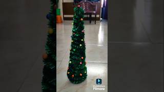 Home decor small christmas tree making  for more ides do comment subscribe like and share [upl. by Arah]