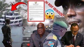 TSHISEKEDI ASOHOYE ITANGAZO RISHINJA U RWANDA NA M23 KUROHAMISHA UBWATO BWISHE BENSHI MU KIVU😨FARDC [upl. by Aiuqenehs309]