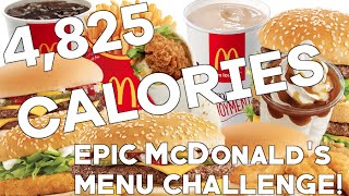 Epic McDonalds Menu Challenge [upl. by Lukasz469]