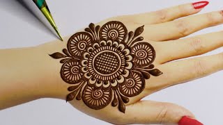 Easy Beautiful Gol Tikki Mehndi design Latest Mehndi designs for Backhand Stylish Mehandi design [upl. by Fiore]