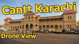 Pakistan Railway Cantt Station Karachi  Drone View [upl. by Sardella]