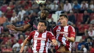 Olympiacos FC vs Sporting Braga 30 RESUMO amp Highlights  Liga dos Campeões UEFA 2024 [upl. by Elehcor]