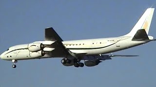 AVIATION GOLD Part 2  McDonnell Douglas DC8 at London Heathrow plus FrankfurtLondon City action [upl. by Mandel]