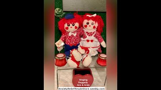 My 1st time seeing a raggedy ann amp andy doll that’s attached at the hip singing😂 Vintage dolls… [upl. by Eng]