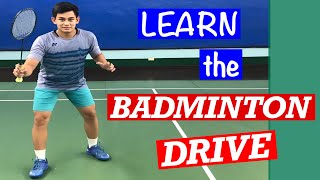 LEARN the BADMINTON DRIVE How to speed up the pace of your game with the drive badmintondrive [upl. by Arikal312]