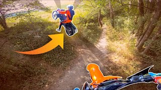 ENDURO IN KTM 450 e 125 2 Tempi [upl. by Tonkin436]