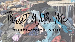 Thrifting London Thrift Factory London £10 Kilo Sale [upl. by Esiom748]