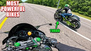 TURBO HAYABUSA vs NINJA H2 😈 [upl. by Berglund215]