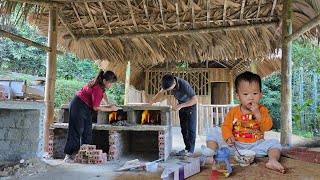 giang nga and Phongs process of completing the wood stove  the kitchen has become beautiful [upl. by Erbe]