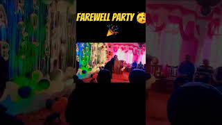 farewell party 🥳🎉🥳 youtubeshorts trendingviralvideofarewellenjoy students college [upl. by Anilegnave]