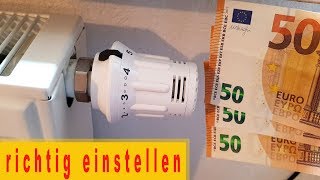 Richtig heizen im Winter  Erklärung Thermostat einstellen [upl. by Llennaj]