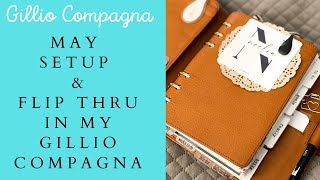 May Setup amp Flip Thru Gillio Personal Wide Compagna with Franklin Covey Planner Compact Inserts [upl. by Lellih]