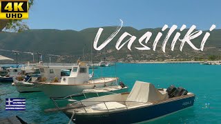 Lefkada 2021 Vasiliki port Walking Tour in 4K [upl. by Yllac233]