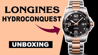 Longines HydroConquest L37813587 Unboxing [upl. by Gratianna]