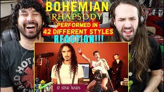 BOHEMIAN RHAPSODY Performed in 42 STYLES  Ten Second Songs REACTION [upl. by Hellman]