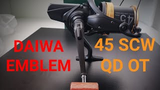 Daiwa emblem 45 scw qd OT  scurtă prezentare daiwa qdot emblem [upl. by Lilas]