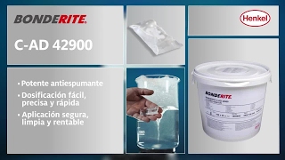 BONDERITE CAD 42900  Antiespumante de alto rendimiento en bolsitas monodosis [upl. by Elset]