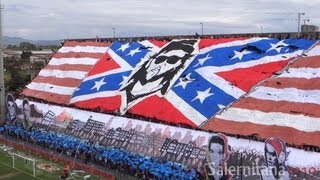 Strepitosa Coreografia in Salernitana Poggibonsi Stadio Arechi Salerno 21042013 [upl. by Aknaib35]