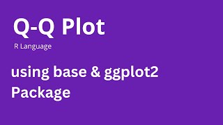 QuantileQuantile Plot  How to Create QQplot in R [upl. by Jar]