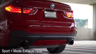 2017 BMW X4 M40i Exhaust Video [upl. by Dunlavy]