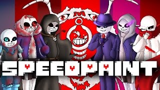 Speedpaint Alternative Universe Sans Undertale AUs part 2 [upl. by Eiramyma527]