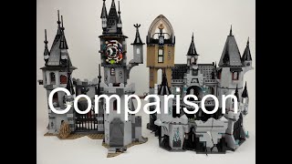 LEGO Hidden Side Castle of Mystery 2020Monster Fighters Vampire Castle 2012 Comparison [upl. by Zorana]