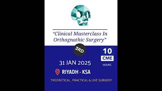 3rd clinical masterclass in Orthognathic surgery ✨ [upl. by Assille]