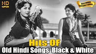 Old Hindi Songs Black amp White  Ultimate Bollywood Hit Songs Jukebox [upl. by Natsud]