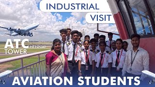 Dept of Aviation Students ATC Chennai  asetcollege collegelife industrialvisit [upl. by Lenni507]