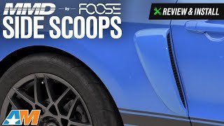 20102014 Mustang MMD by FOOSE Side Scoops Review amp Install [upl. by Lenuahs]