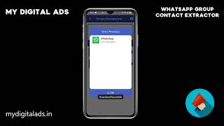 WhatsApp Group Contact Extractor  my digital ads [upl. by Burt]