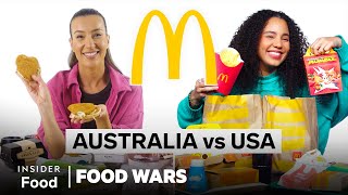 US vs Australia McDonald’s  Food Wars  Insider Food [upl. by Auohc]