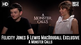 Felicity Jones amp Lewis McDougall Exclusive Interview  A Monster Calls [upl. by Noletta]