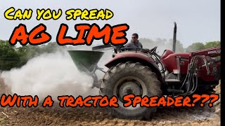 CAN YOU SPREAD AG LIME ON FOOD PLOTS WITH A 3 POINT SPREADER deer deerhunting foodplots hunting [upl. by Bodi521]