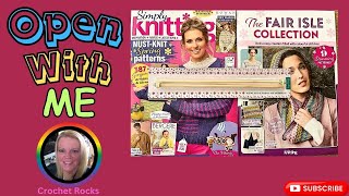 🧶📚Open With Me 175 NEW Simply KNITTING Magazine amp Free Gifts knitting 📚🧶 [upl. by Oulman643]