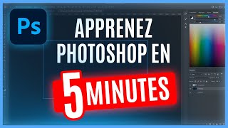 Apprendre Photoshop en 5 MINUTES  Tutoriel débutant [upl. by Aurie233]