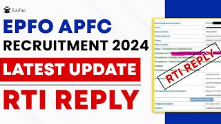 🔴UPSC APFC Exam Notification 2024  EPFO APFC Recruitment and Vacancies Latest Update [upl. by Alanah]