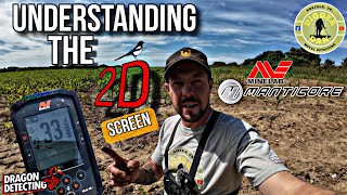 Minelab Manticore 2D Screen  Understanding The 2D Screen  M9 Coil  Metal Detecting UK  minelab [upl. by Otina341]