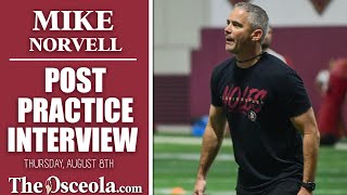 FSU football  Mike Norvell on Marvin Jones Jr passing game and Jacksonville practices [upl. by Sou]